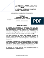 Tema I Legislacion Monetaria y Financiera (Uapa)