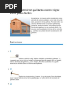 Cómo Construir Un Gallinero Casero