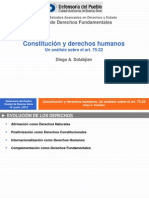 DOLABJIAN, Diego A. - Constitución y derechos humanos. Un análisis sobre el 75,22