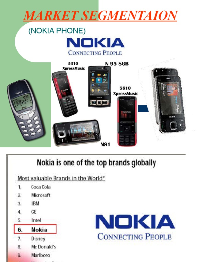 Nokia Phone Market Segmentation Analysis | PDF | Market Segmentation ...