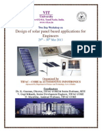 Design of Solar Panel Based Applications For Engineers: University