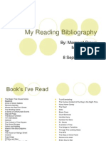 My Reading Bibliography