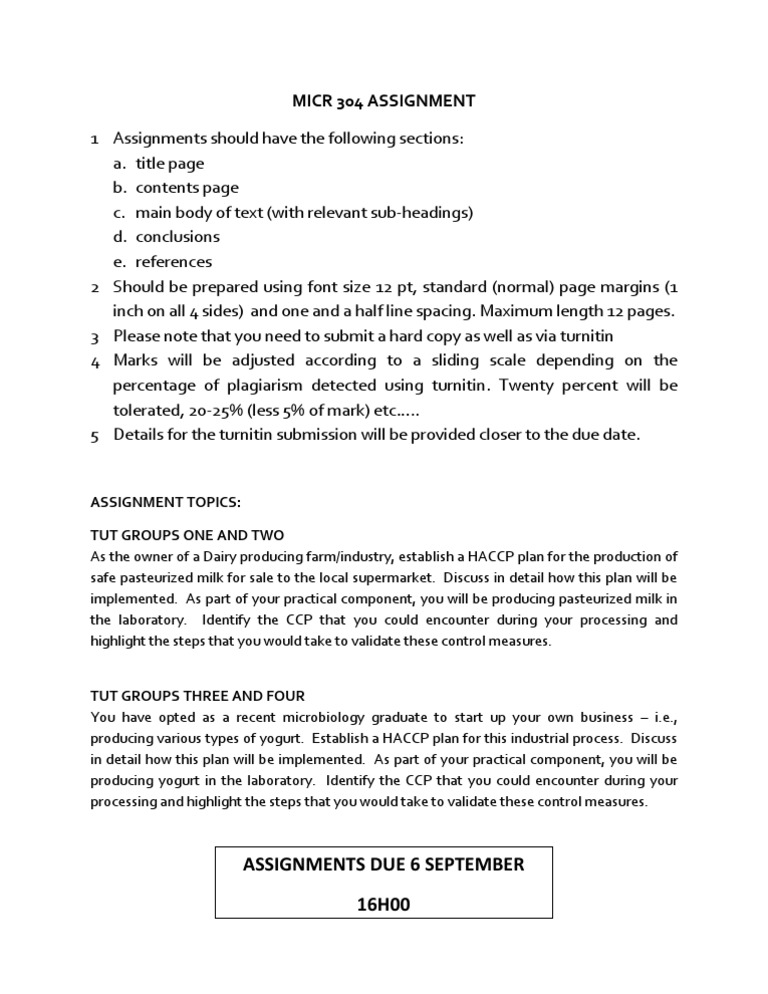Micr 304 Assignment: Assignments Due 6 September 16H00 | PDF | Business