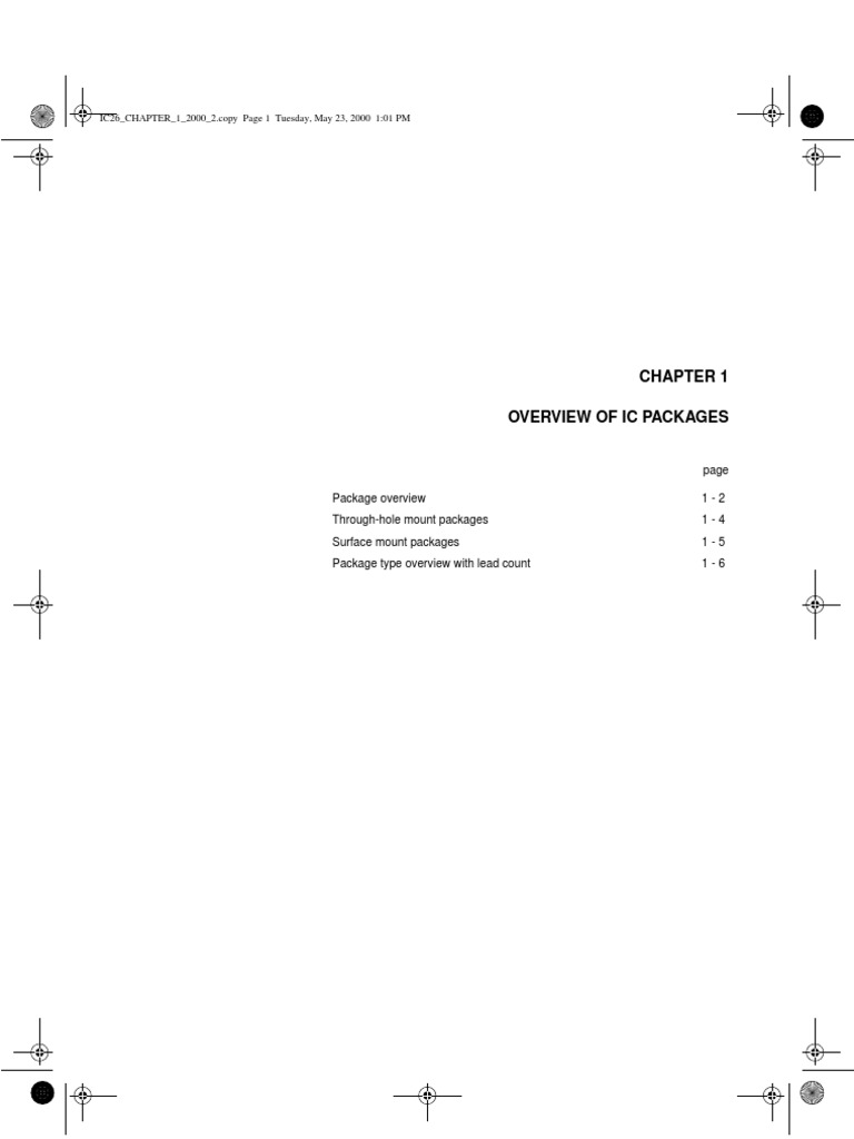 Overview of IC Package Types | PDF | Integrated Circuit | Materials
