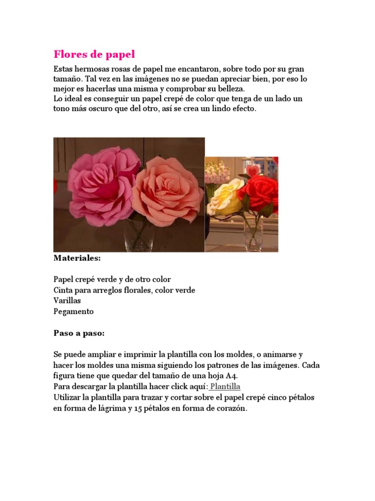 Flores de Papel | PDF, image size:768x1024
