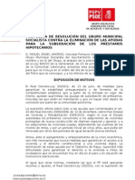 PdR MAA-Contra La Eliminacion de Las Ayudas a Los Prestamos Hipotecarios