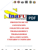 Proyecto Unificado y Unitario Vii Convencion Colectiva 2013-2015