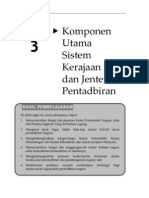 Topik 3 Komponen Utama Sistem Kerajaandan Jentera Pentadbiran