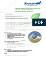 Beca capacitación eficiencia energética Guatemala