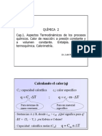 Clase Cap 1.3 Calor ,Entalpia y Calorimetria