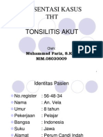 KASUS THT Tonsillitis