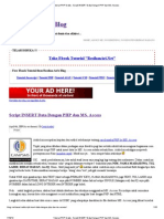Tutorial PHP Gratis - Script INSERT Data Dengan PHP Dan MS PDF