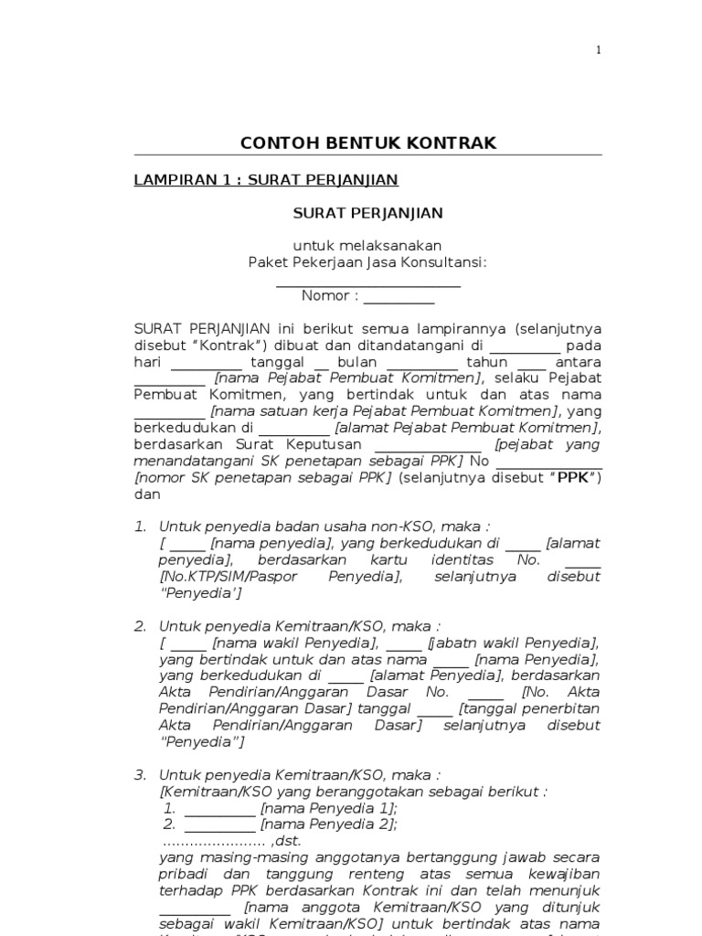 Contoh Surat Sokongan Kontrak Borehole