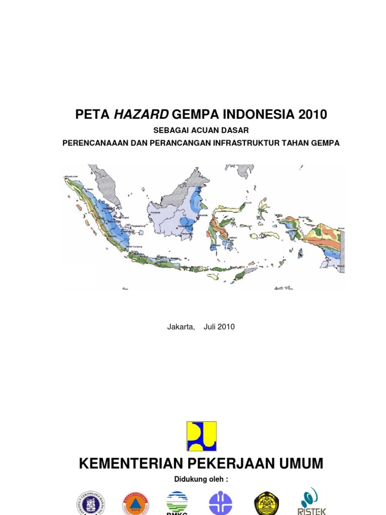 Peta Lokasi Gempa Bumi di Indonesia