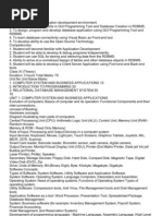 Informatics Practices Learning Objectives:Syllabus