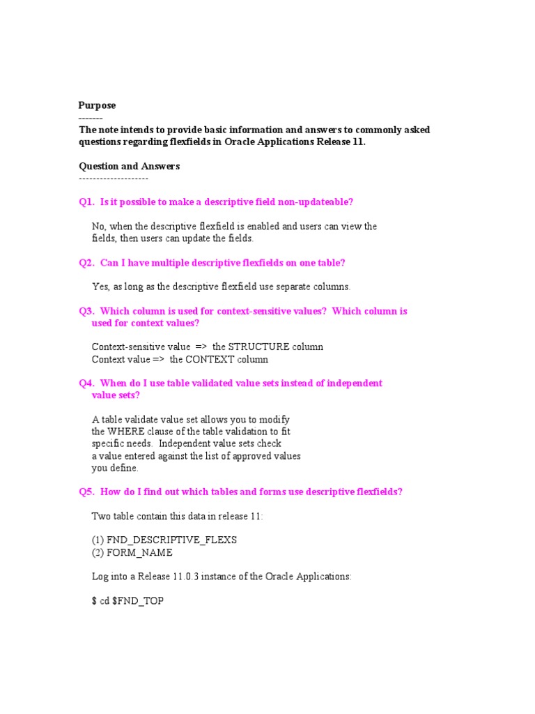 Update Table Set Oracle Part - 18: Flexfiled Oracle Faq | Oracle Database | Application Software