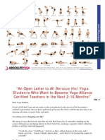 Absolute Hot Yoga Pose Chart