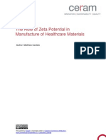 The Role of Zeta Potential in Manufacture of Healthcare Materials