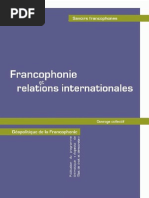 Francophonie Et Relations Internationales