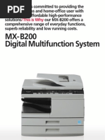 Midshire Business Systems - Sharp MX-B200 - Digital Multifunction System Brochure