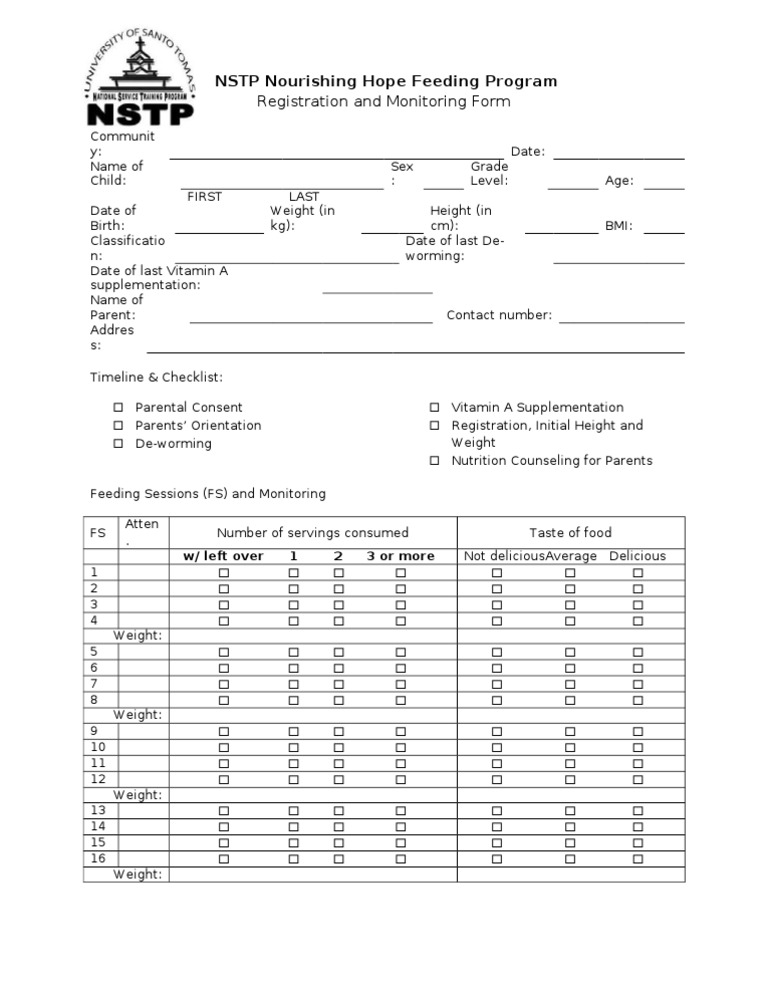 Feeding Program | PDF