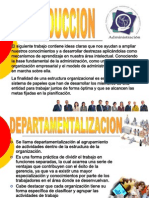 Diapositivas de Adm. Departamentalizacion - Trabajo Grupal