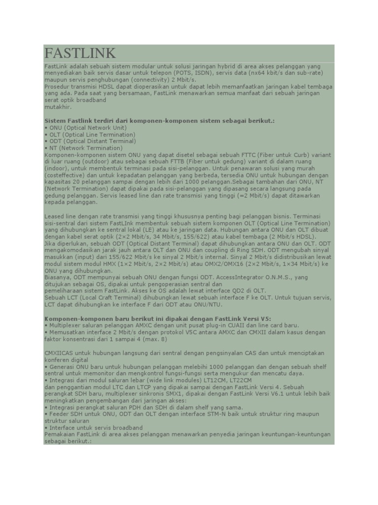 FASTLINK | PDF | Komputer