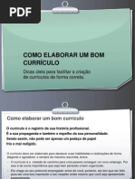 Como elaborar um bom currículo