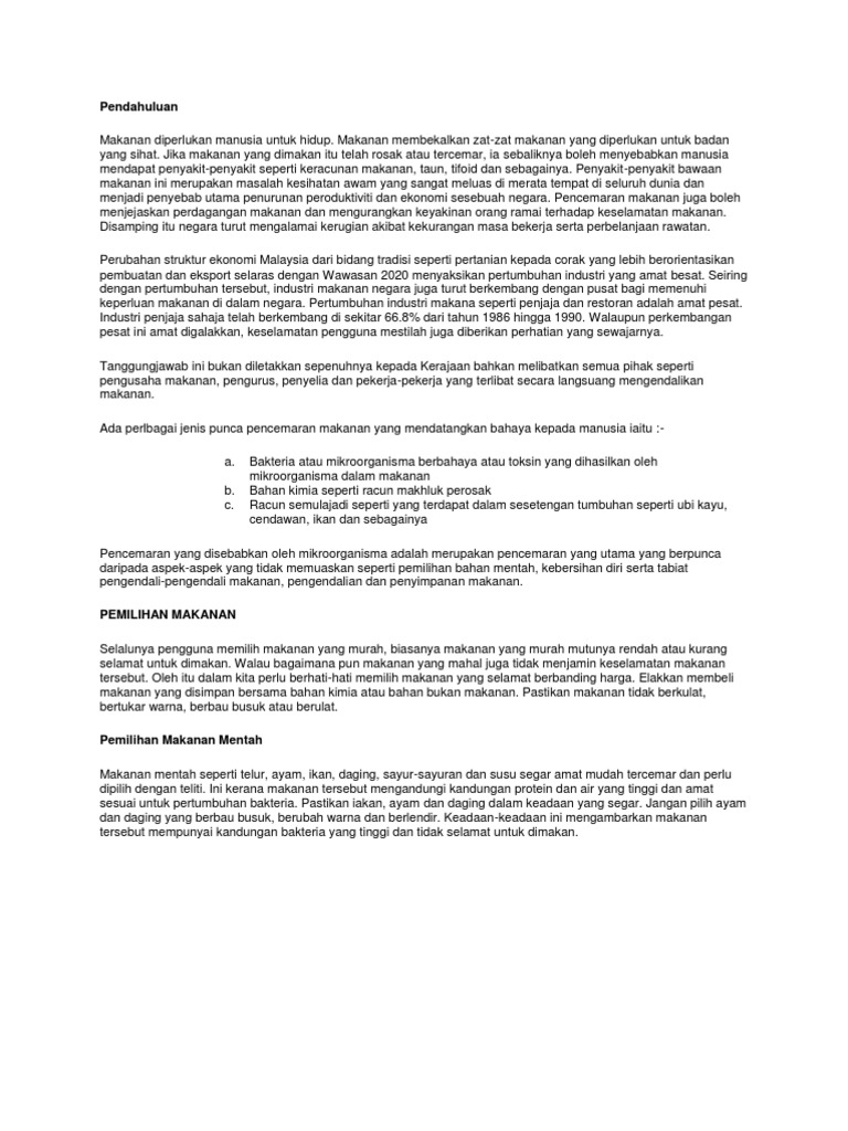 Makanan Dan Pemakanan Pdf