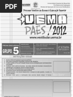 Prova - 2ª Etapa - Grupo - 5