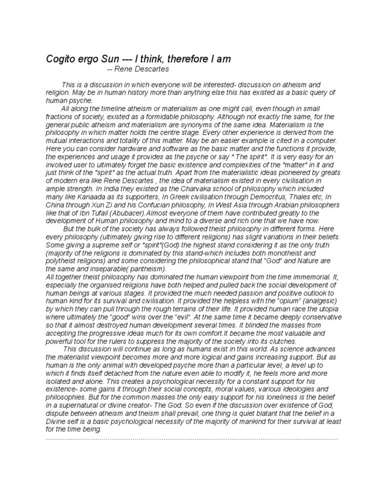 Atheism definition essay image