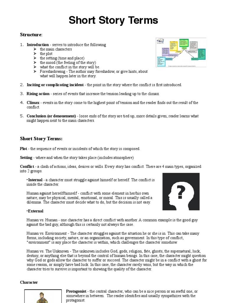 Short Story Structure and Elements Guide | PDF | Irony | Narration