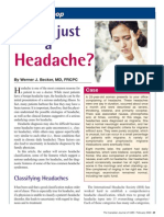 Is This Just A: Headache?