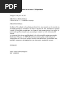 Carta Aviso de Mora Diana Roldan