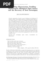 Download Impeding Dispossession EnablingRepossession Biological Open Sourceand the Recovery of Seed Sovereignty by P2P Foundation SN166795203 doc pdf