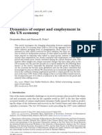 Basu, Foley - Dynamics of Output and Employment in The US Economy (2013)