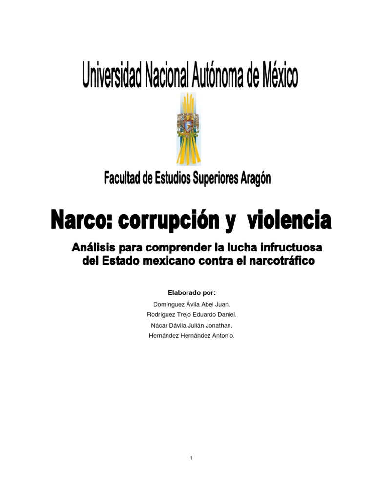 Narcotráfico y Estado en México | PDF | Cartel de Sinaloa | México