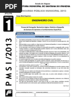 Prova - Superior - Engenheiro Civil - Tipo 1
