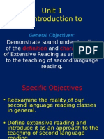 Unit 1 Introduction To Extensive Reading
