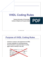 VHDL Coding Rules