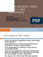 Datuk Jagindar Singh & Ors V Tara Rajaratnam