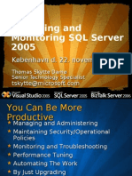 Managing and Monitoring SQL Server 2005