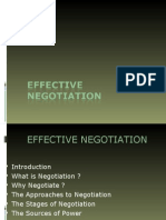 Effective Negotiation-O