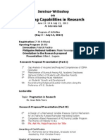 Revised Program - Sem - Writeshop in Research