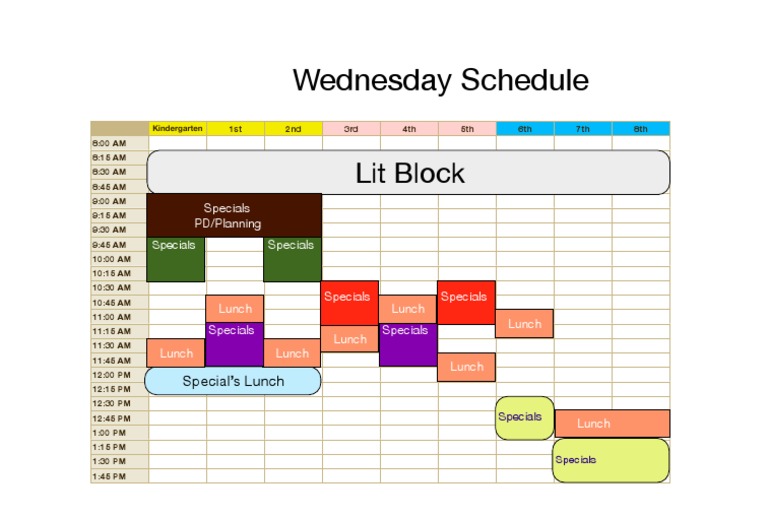 School Daily Schedule Overview | PDF | Home & Garden
