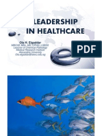 Leadership in Healthcare, Ola Elgaddar, 09-09-2013