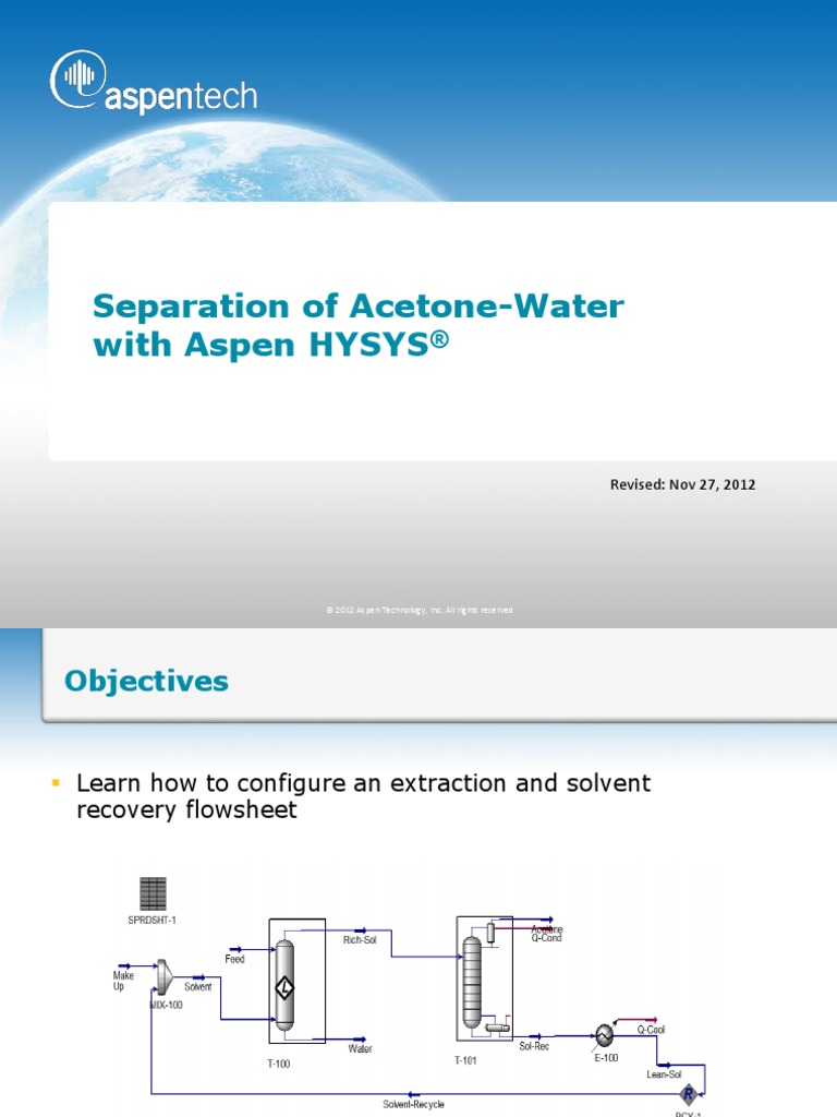 Dist-009H Extraction Acetone Water Separation | PDF
