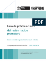 Guía de Práctica Clínica Del Recién Nacido Prematuro