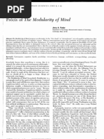 Download Jerry Fodor - 1985 - Precis of the Modularity of Mind by Beltesassar SN16687533 doc pdf