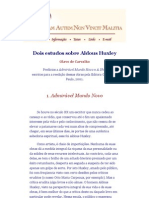 Dois Estudos Sobre Aldous Huxley - Olavo de Carvalho PDF